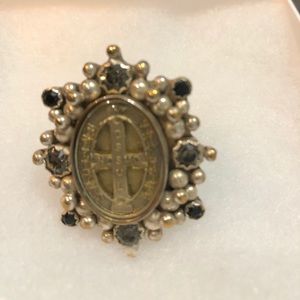 Virgins Saints & Angels Silver And Stone Ring